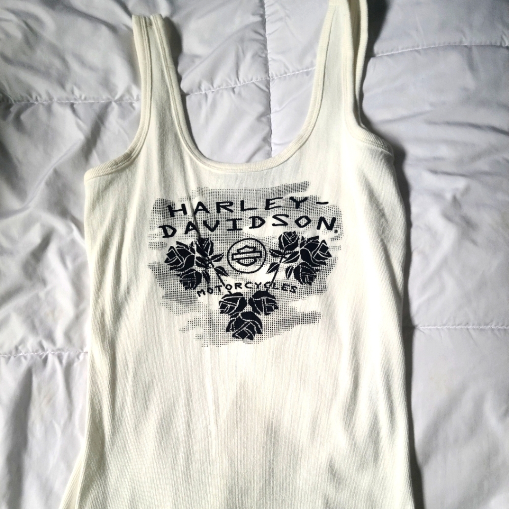 Women's Small Harley-Davidson White Tank Top